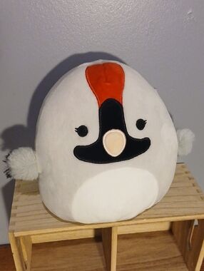 Squishmallows White with Black and Orange Accent Plush